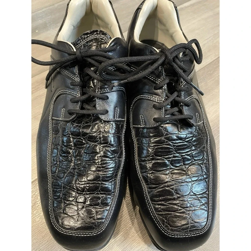 Nike Men's Golf Shoes Lace Up Dressy - Black, US 9.5W